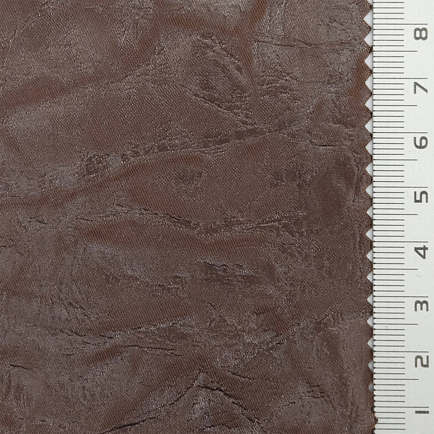 Solid Crease Satin Polyester Woven Fabric - FAB 1791 - 9.Dark brown
