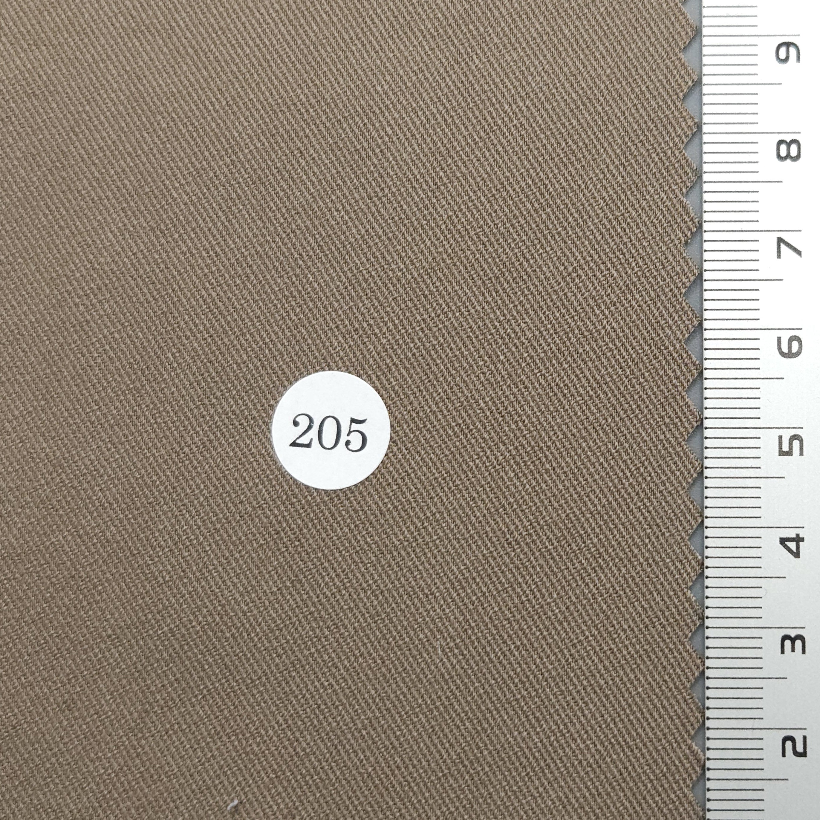 1.Ivory Beige (213)-2.Beige (212)-3.Green Ivory (211)-4.Yellow Beige (210)-5.Pink (209) - Solid Twill Polyester Rayon Spandex Woven Fabric - FAB 1694