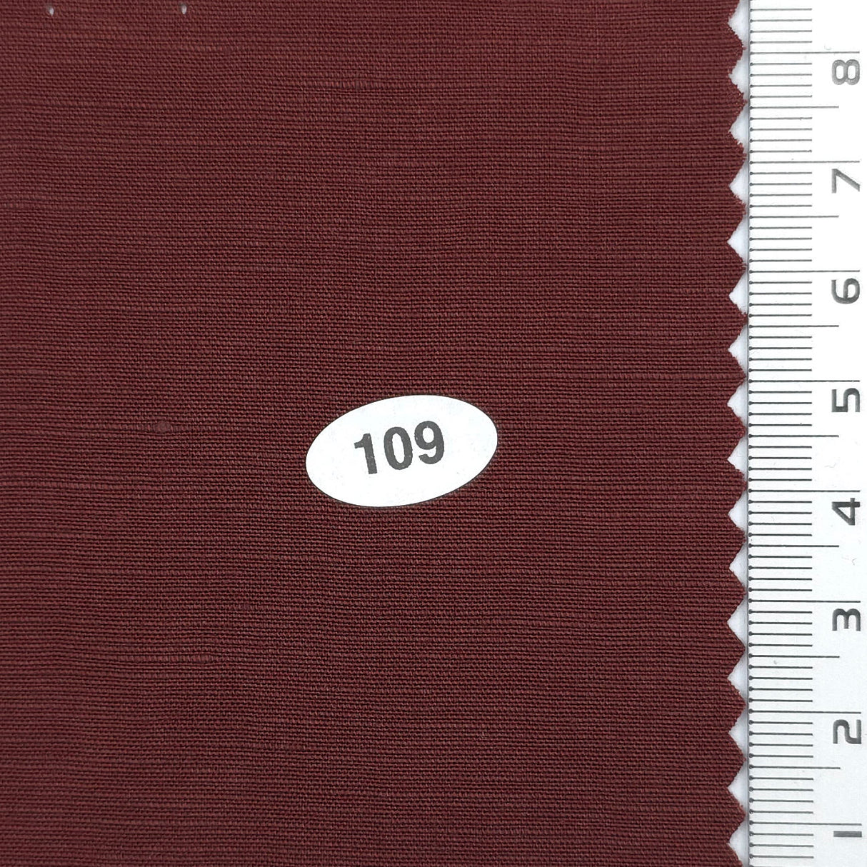 Burgundy - Linen Textured LR Woven Fabric - FAB1853