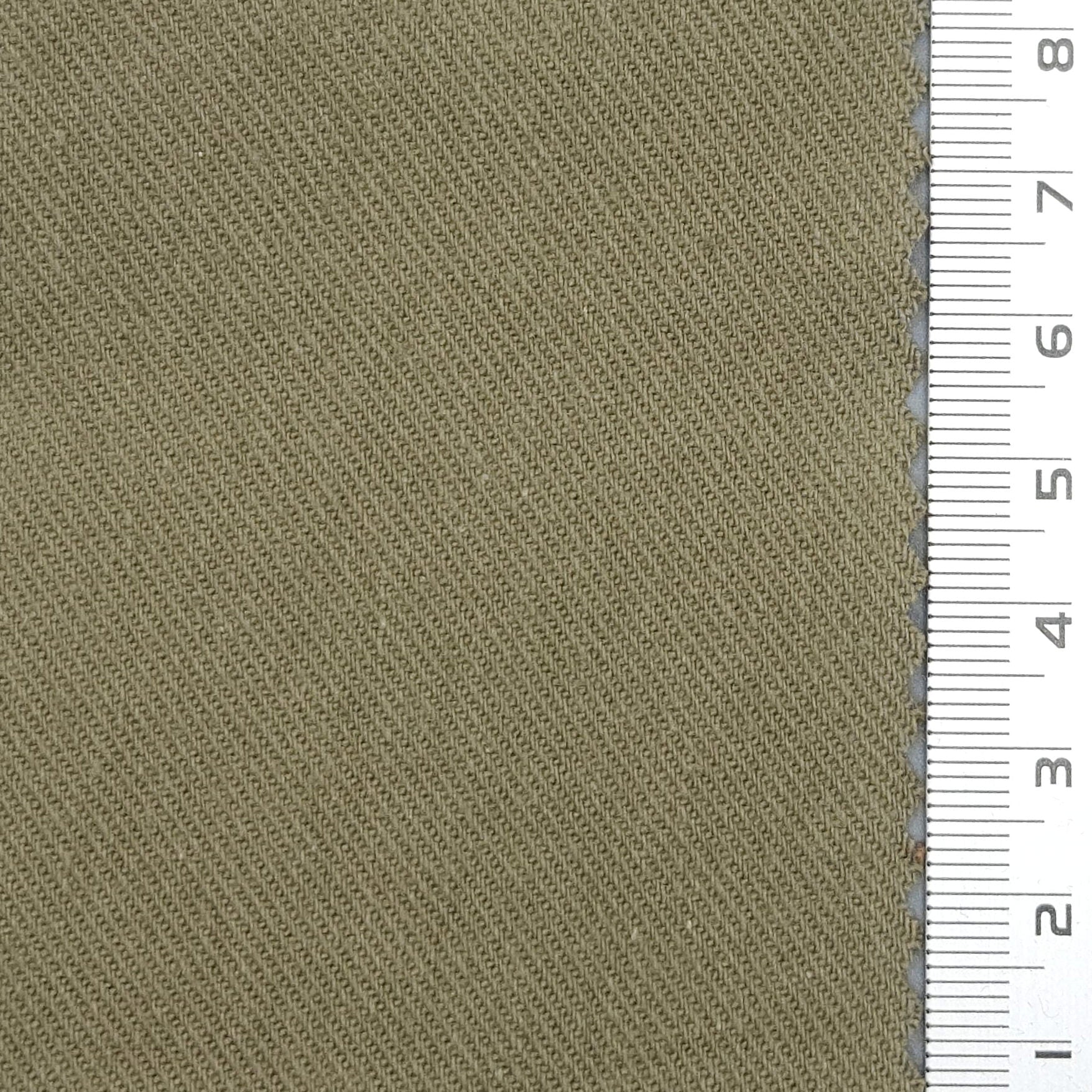 Solid Enzyme Twill Washing Cotton Spandex Woven Fabric - FAB 1668 - 9.Gurkha
