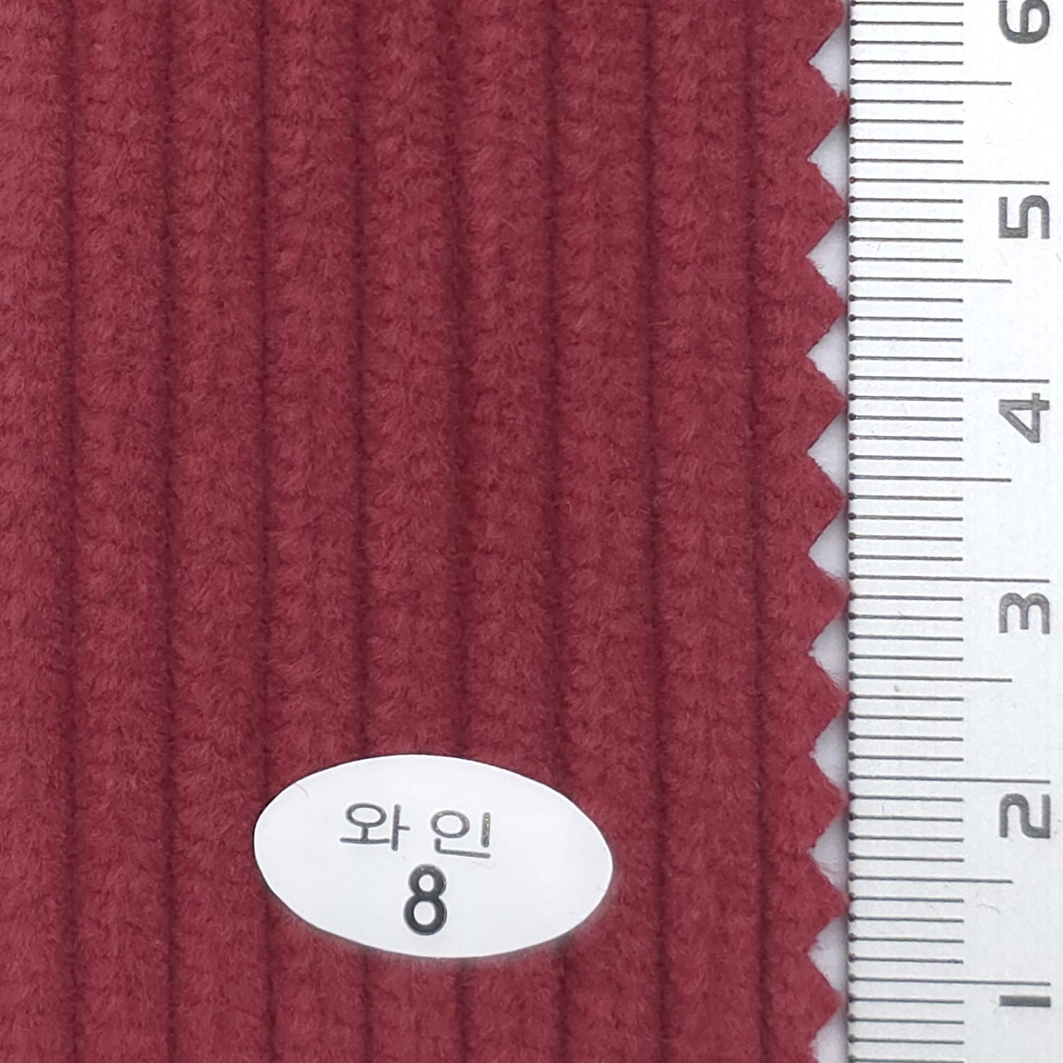 Wine - 6Wale Solid Corduroy Cotton Woven Fabric - FAB 1656