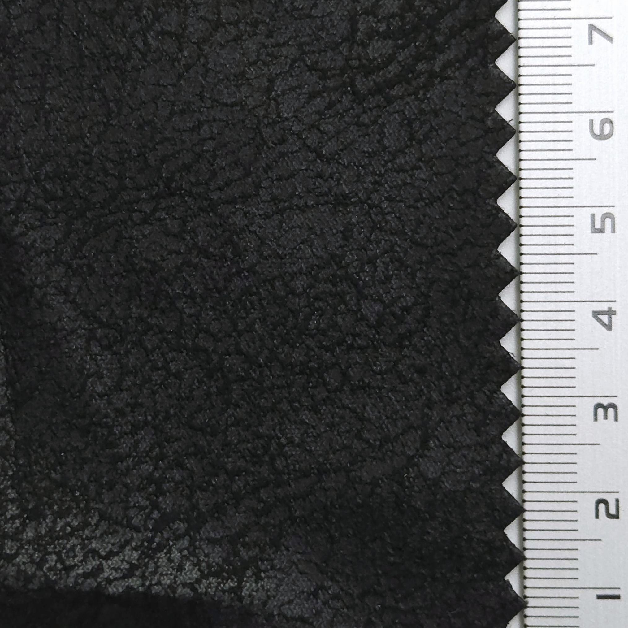 1.Grey Brown-2.Hurricane-3.Malta-4.Sanguine Brown-5.Van Cleef - Crack Suede Polyester Knit Fabric - FAB 1571