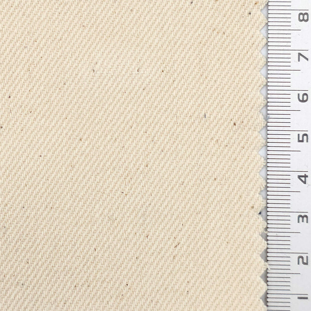Beige Premium Rigid Denim Cotton Woven Fabric - FAB1836