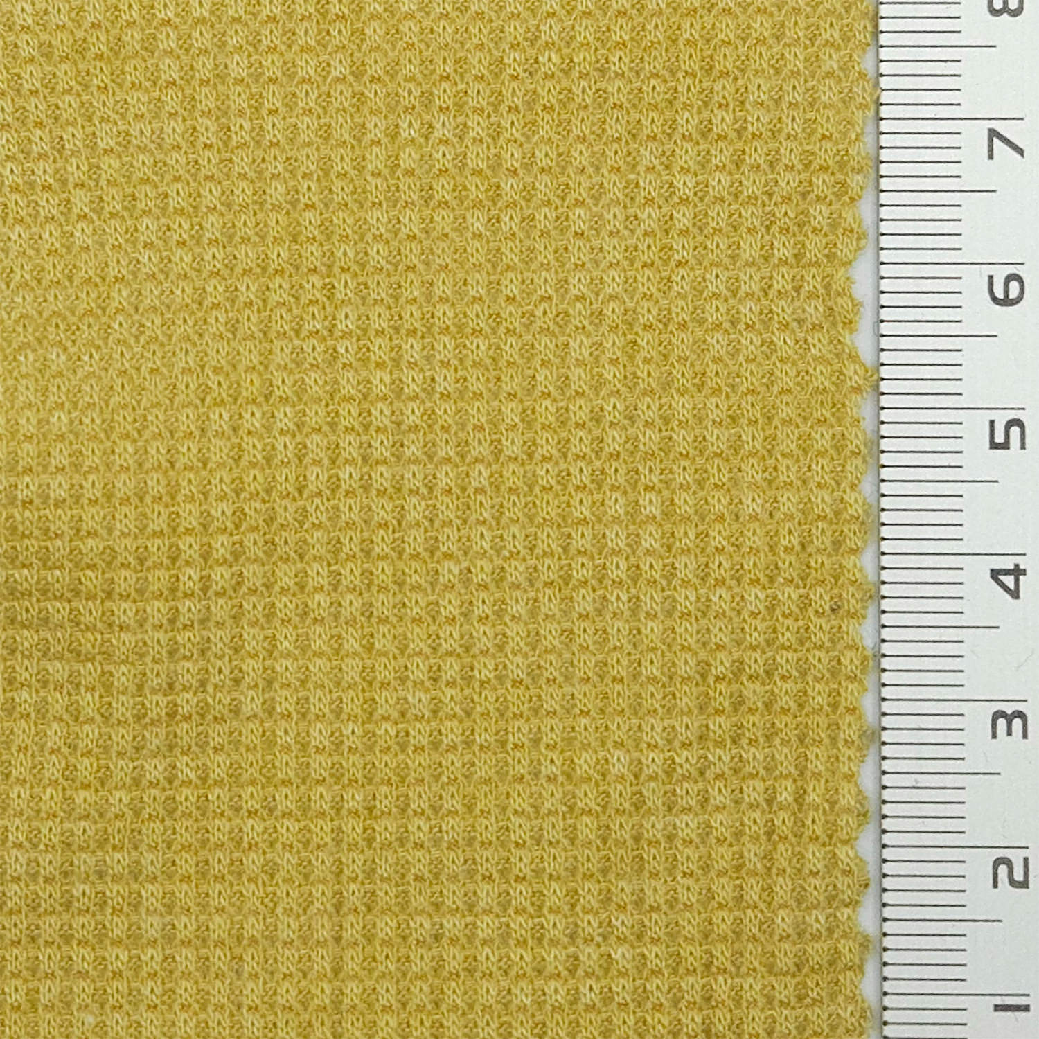 Solid Waffle Spandex Rayon Polyester Knit Fabric - FAB 1809 - 9.Yellow