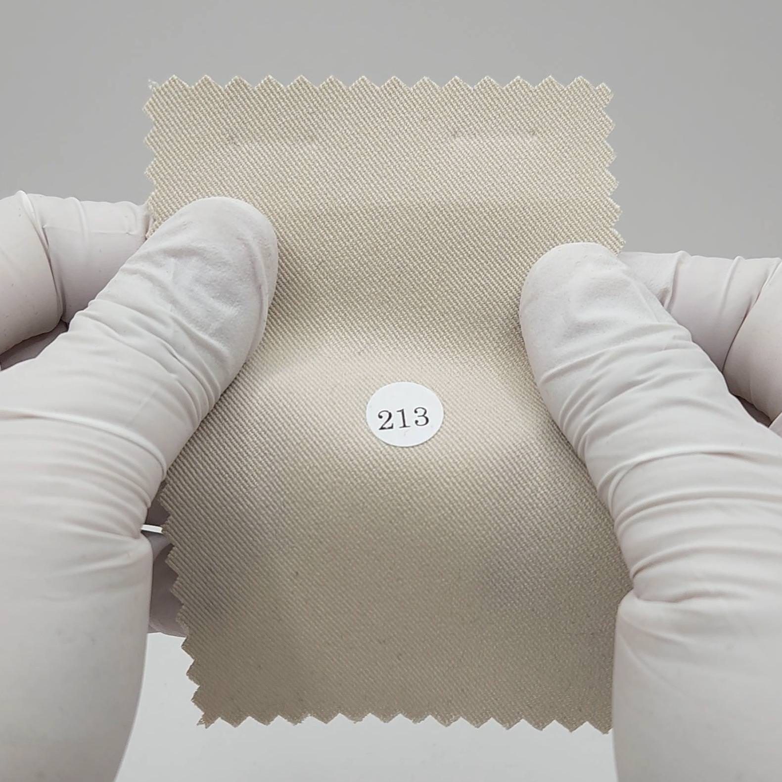 Solid Twill Polyester Rayon Spandex Woven Fabric - FAB1694 - 1.Ivory Beige (213)-2.Beige (212)-3.Green Ivory (211)-4.Yellow Beige (210)-5.Pink (209)-6.Ivory (208)-7.White (207)-8.Grey (206)-9.Brown (205)-10.Light Charcoal (204)