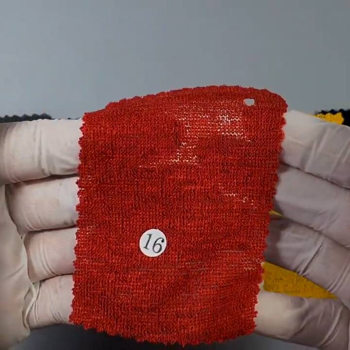 1.Indi Pink-2.Light Grey-3.Pink-4.Yellow-5.Sky Blue - Borige Poly Span Knit Fabric - FAB 1005