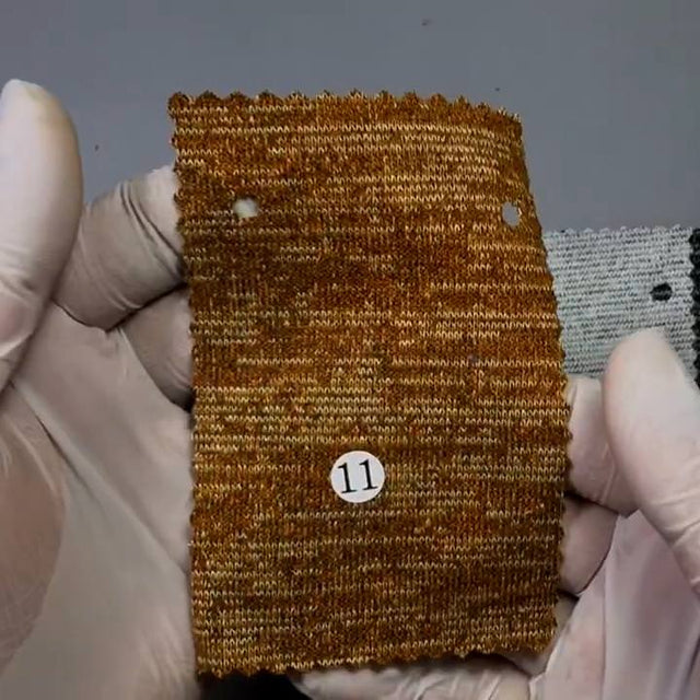 T/R Span Knit Fabric | FAB1014 | 1.Green, 2.Dark Green, 3.Light Cream, 4.Cream, 5.Ivory, 6.Light Pink, 7.Pink, 8.Orange, 9.Red, 10.Mustard by Fabricis.com #