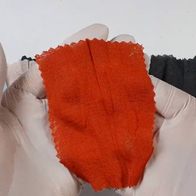 1.Beige-2.Orange-3.Ivory-4.Pink-5.Mint - Creased Knit Fabric - FAB 1081