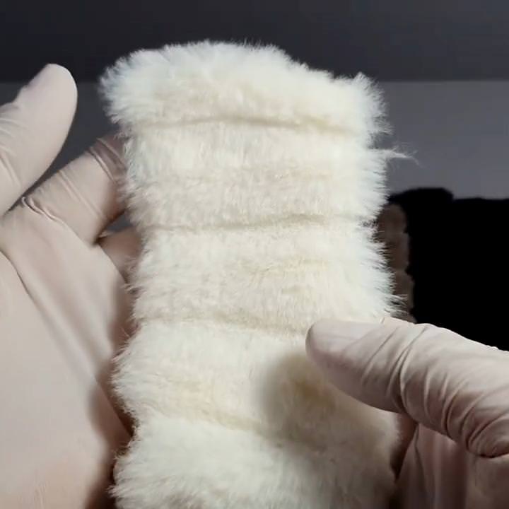 Weft Big Stripe Faux Fur Fabric - FAB 1098 -
