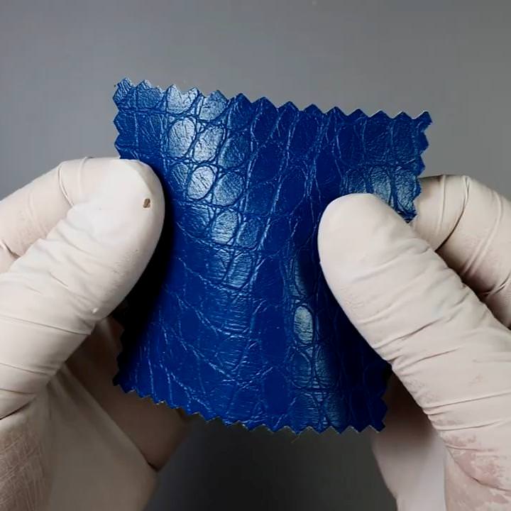 1.Dark Slate Blue-2.Sepia-3.Green-4.Pink-5.Red - Fake Crocodile Skin PU Fabric - FAB 1298