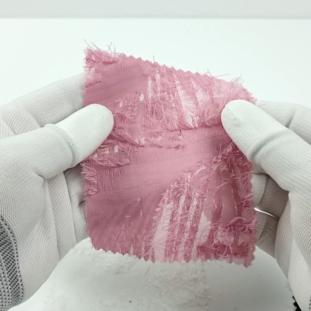 Feather Geometric Jacquard Polyester Woven Fabric - FAB 1482 -