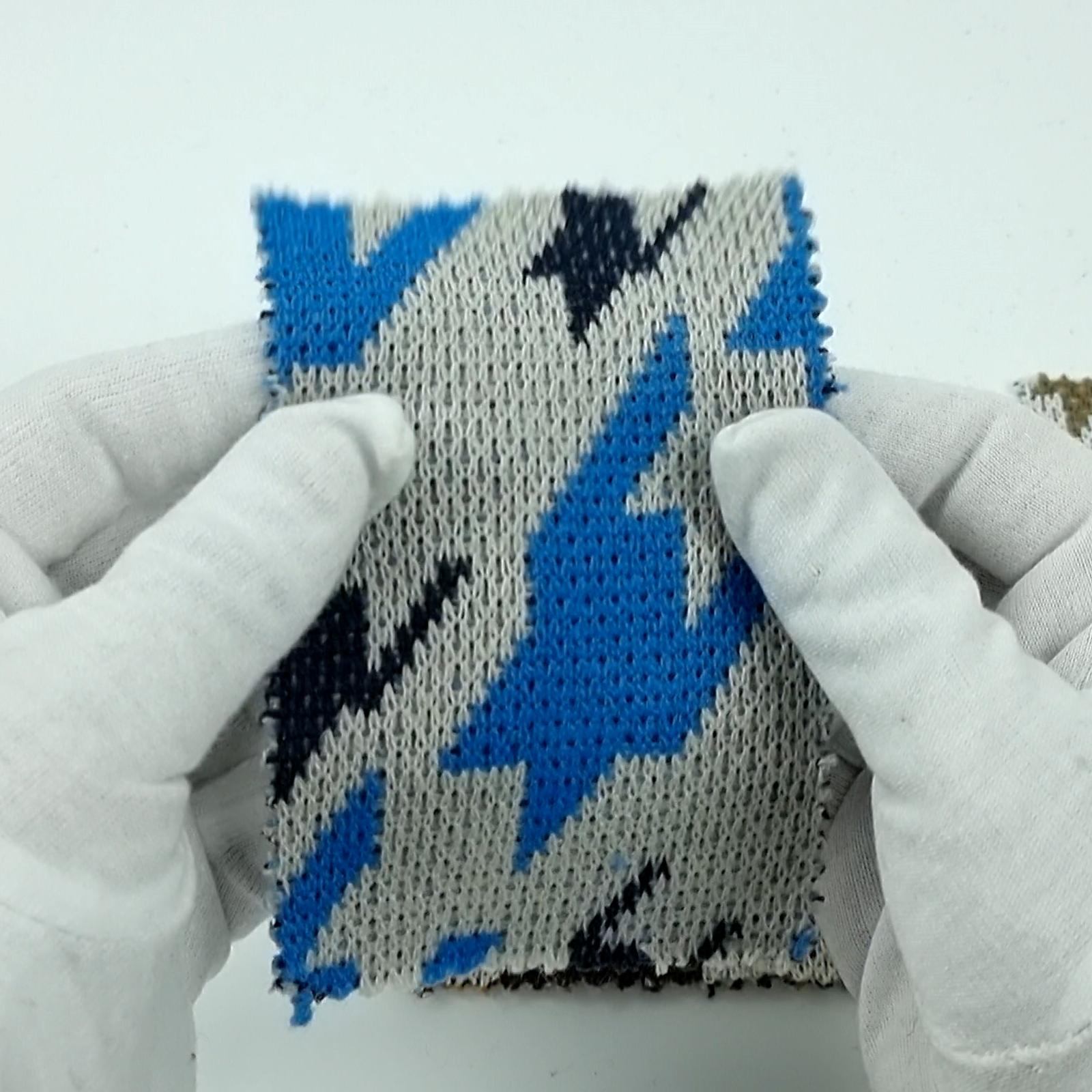 Houndstooth Jacquard Acrylic Knit Fabric - FAB 1514 -