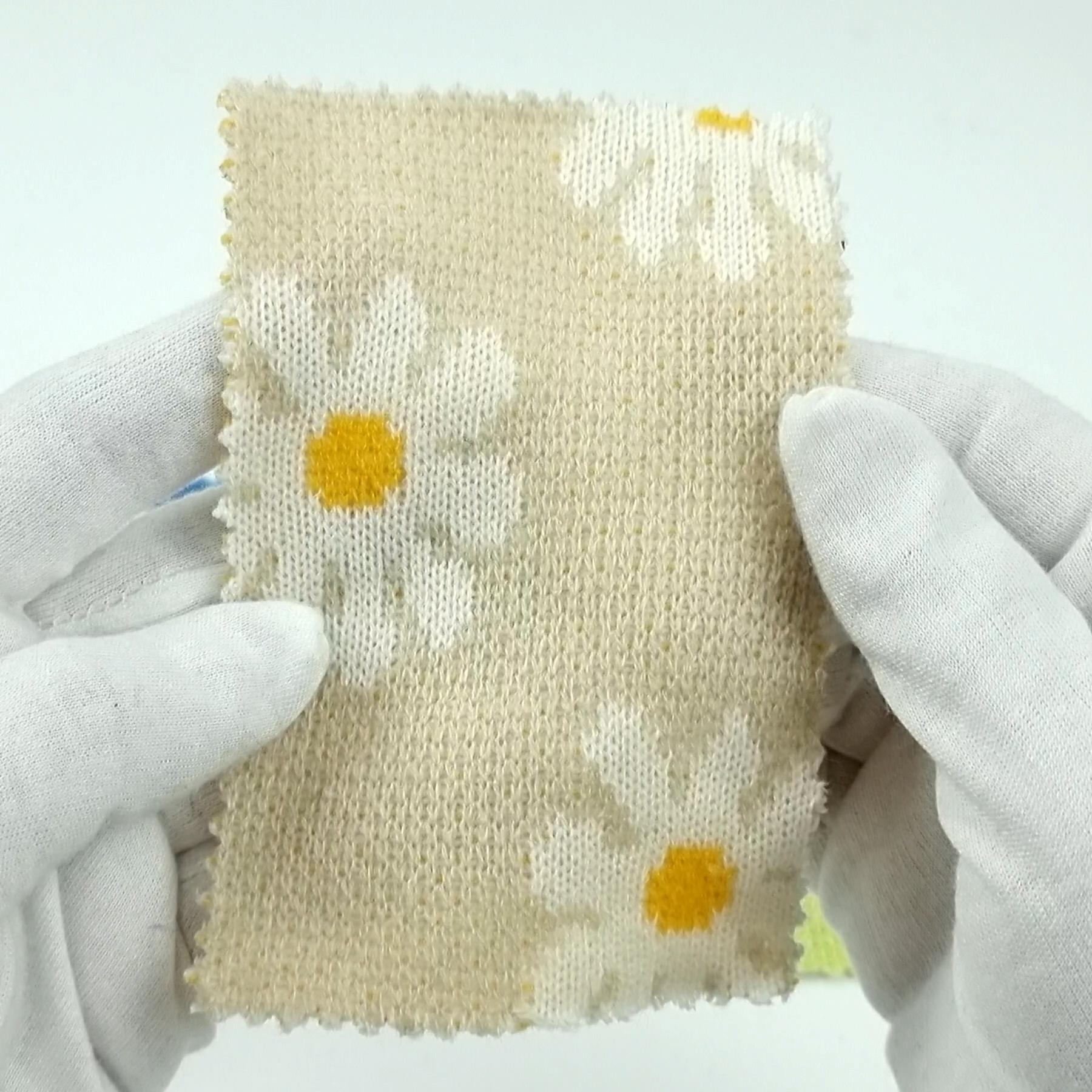 Floral Jacquard Acrylic Knit Fabric - FAB 1525 -