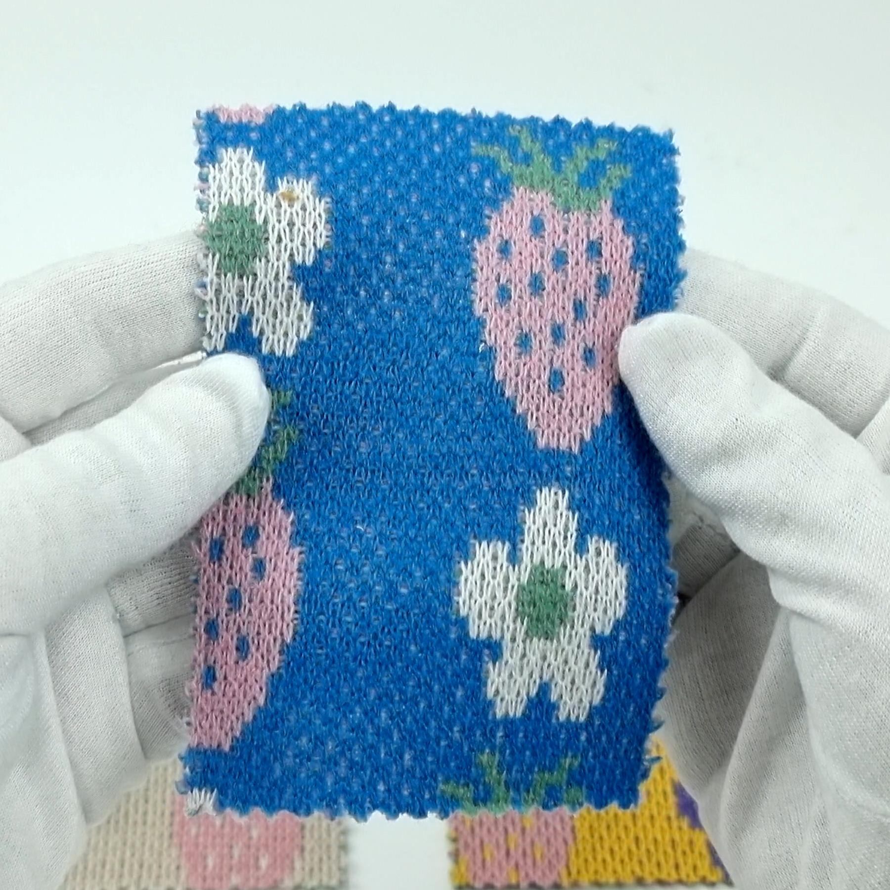 Floral Jacquard Acrylic Knit Fabric - FAB 1526 -