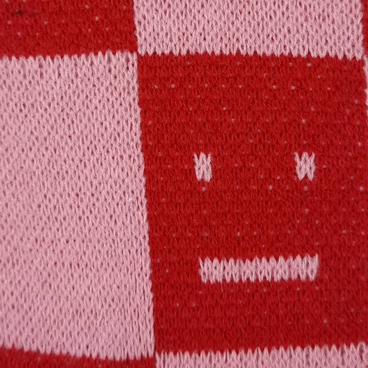 Flanne Jacquard Acrylic Knit Fabric - FAB 1527 - 1.Pink