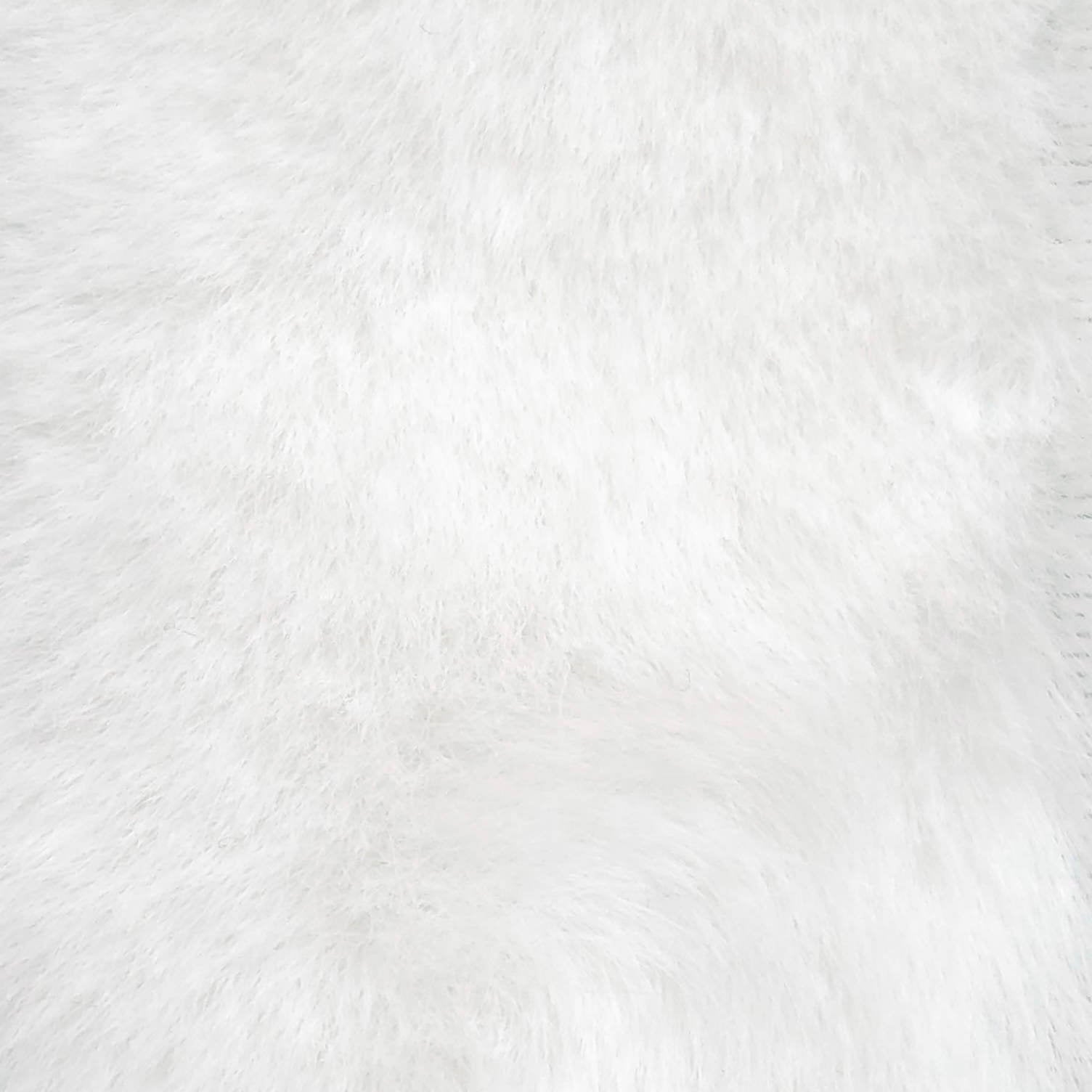 1.White-2.Stark White-3.Dusty Grey-4.Rose-5.Akaroa - Blueming Faux Fur Fabric - FAB 1108