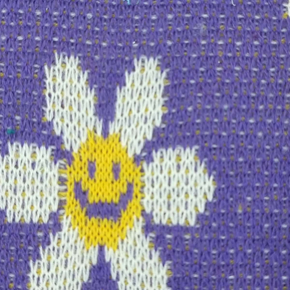 Floral Jacquard Acrylic Knit Fabric - FAB 1522 - 1.Lilac