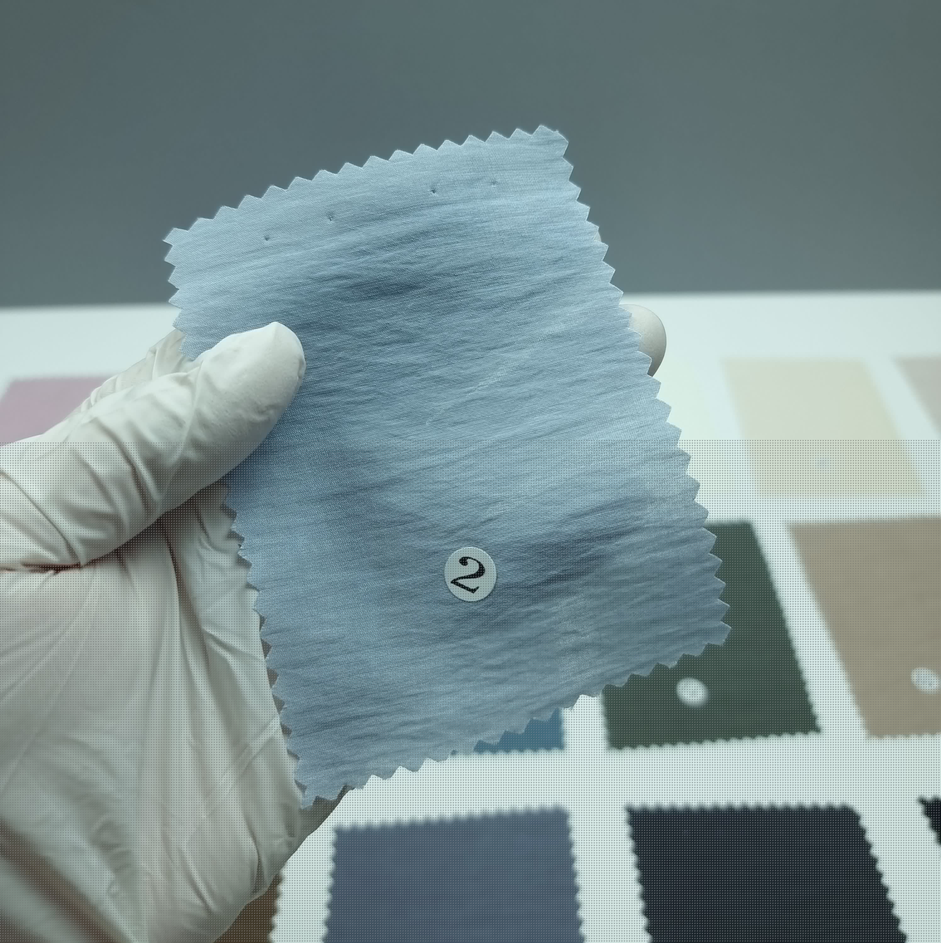 1.Teal-2.SkyBlue-3.Lavender-4.Pink-5.White - Enzyme Tencel Nylon Woven Fabric - FAB 1436