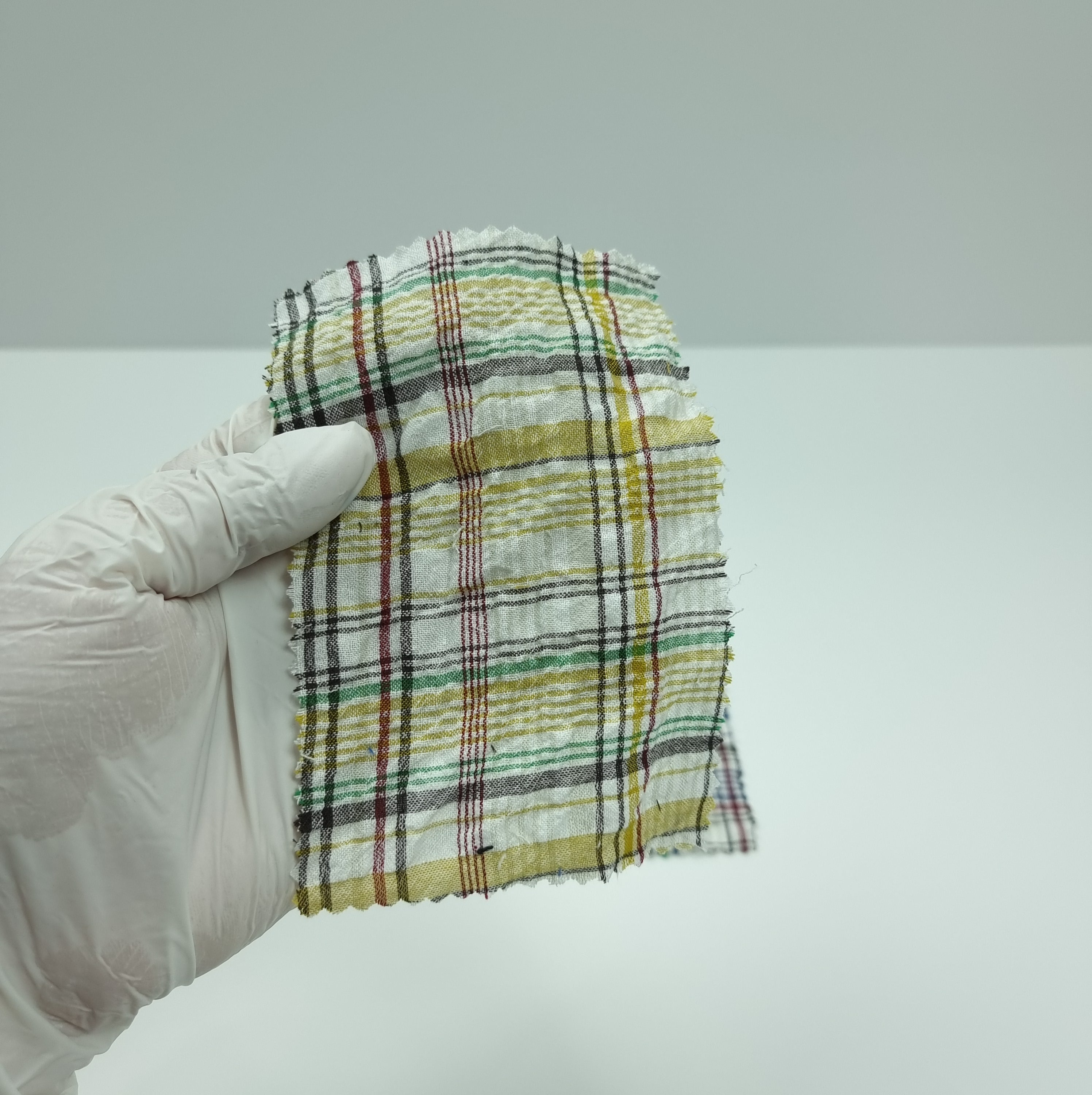 Flannel Check Cotton Woven Fabric - FAB 1449 -