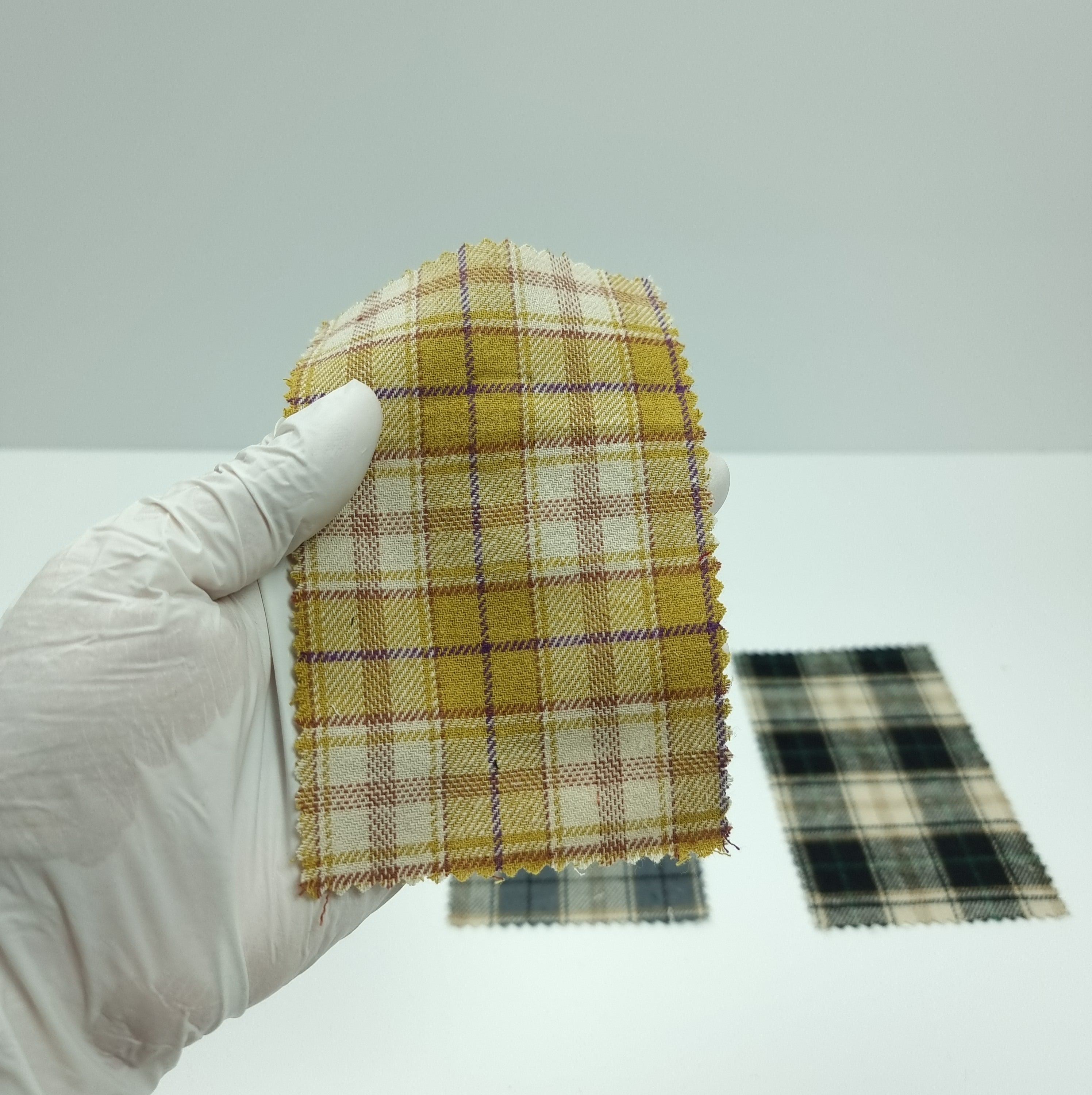 Flannel Check Yarn Dyed Cotton Fabric - FAB 1453 -