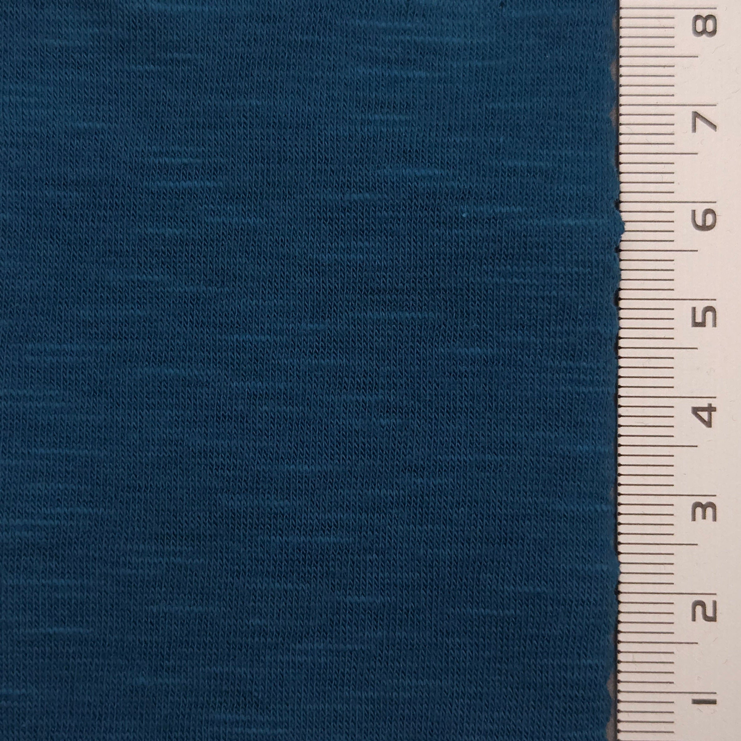 1.Mountbatten Pink-2.Gray-3.Slate Gray-4.Prussian Blue-5.White - CVC Slub Knit Fabric - FAB 1466