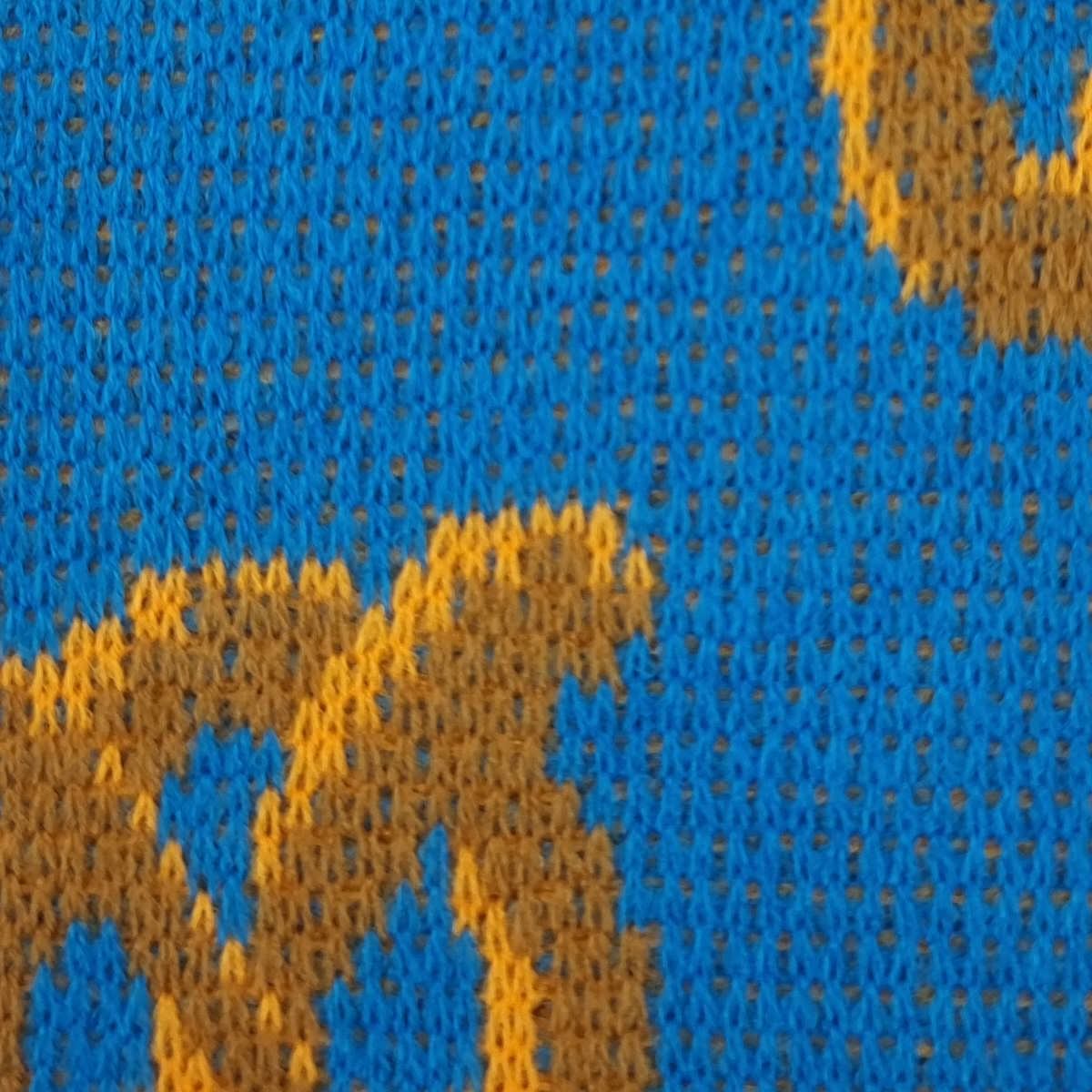 Yarn Dyed Jacquard Acrylic Knit Fabric - FAB 1528 - 2.Blue
