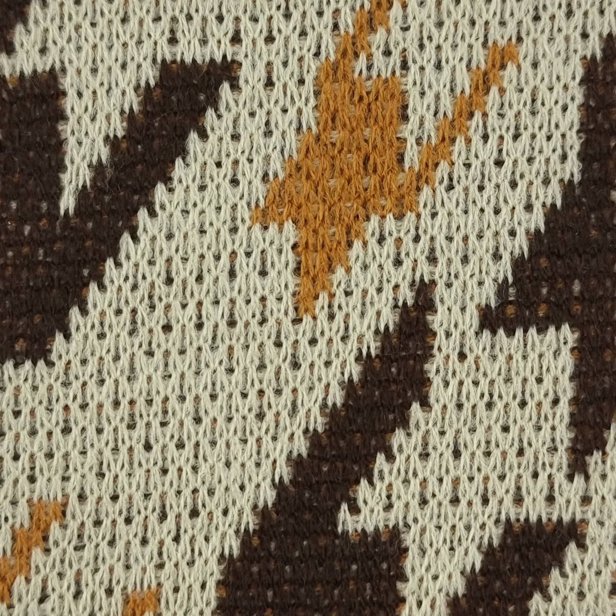 Houndstooth Jacquard Acrylic Knit Fabric - FAB 1514 - 2.Brown