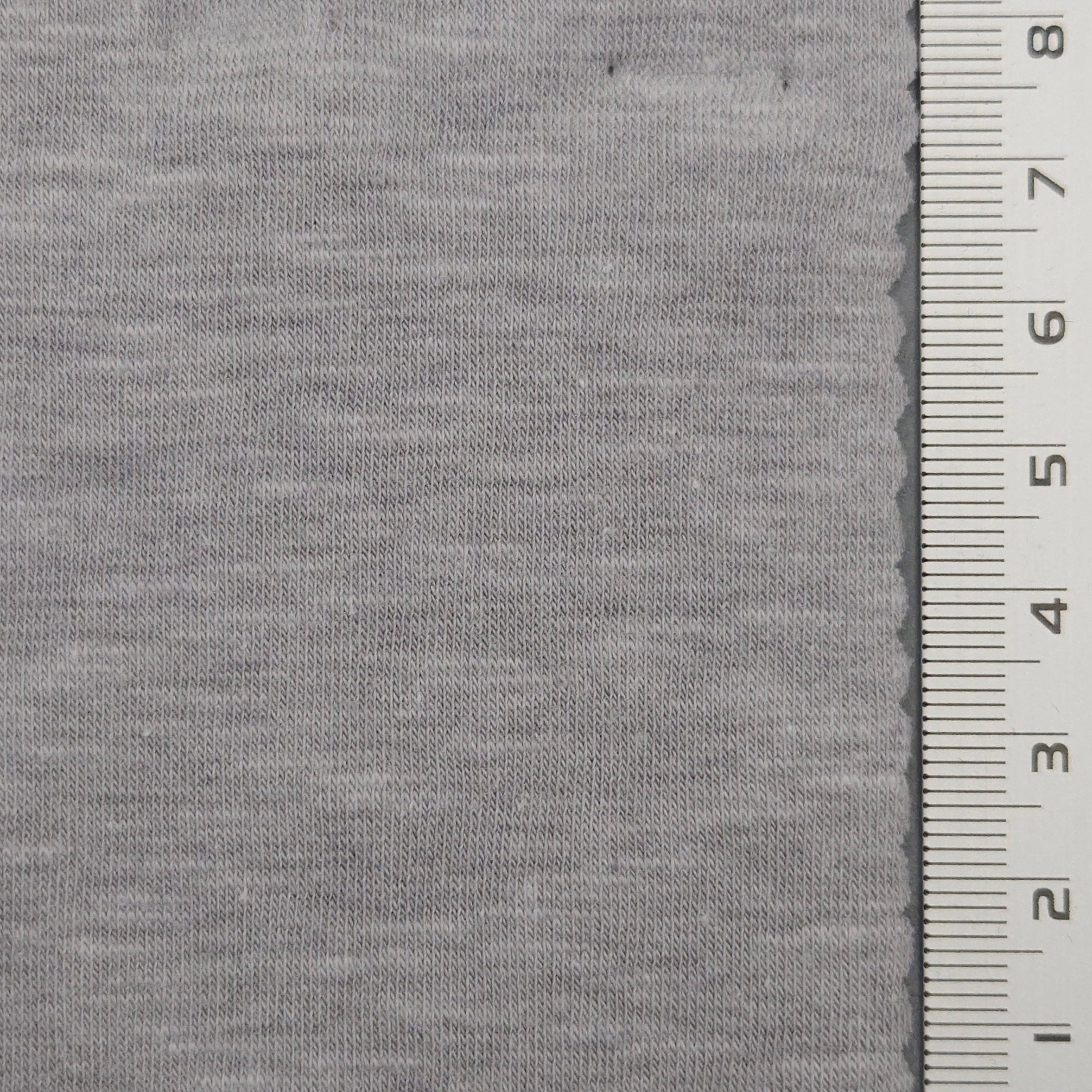 1.Mountbatten Pink-2.Gray-3.Slate Gray-4.Prussian Blue-5.White - CVC Slub Knit Fabric - FAB 1466