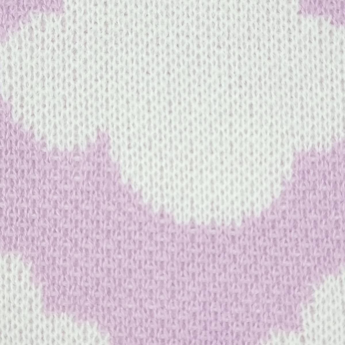 Floral Jacquard Acrylic Knit Fabric - FAB 1524 - 2.Lilac