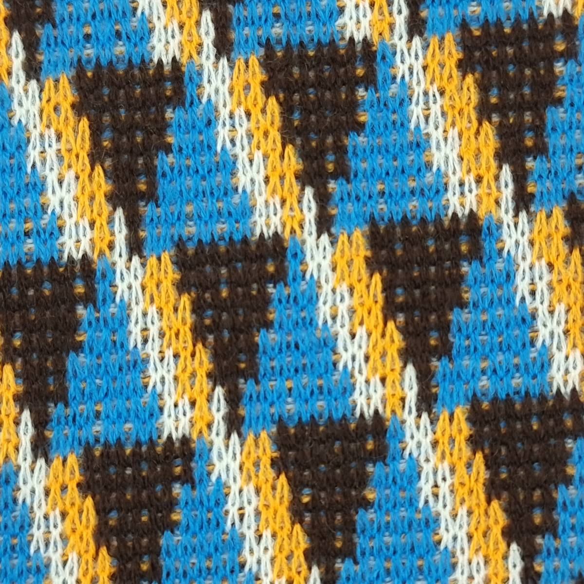 YarnDyed Jacquard Acrylic Knit Fabric - FAB 1518 - 2.Brown