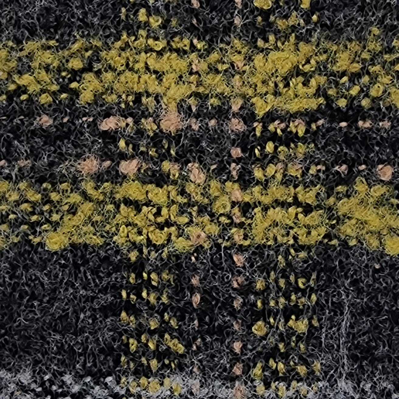 Solid Checks Brushed Wool Polyester Woven Fabric - FAB 1536 - 3.Yellow