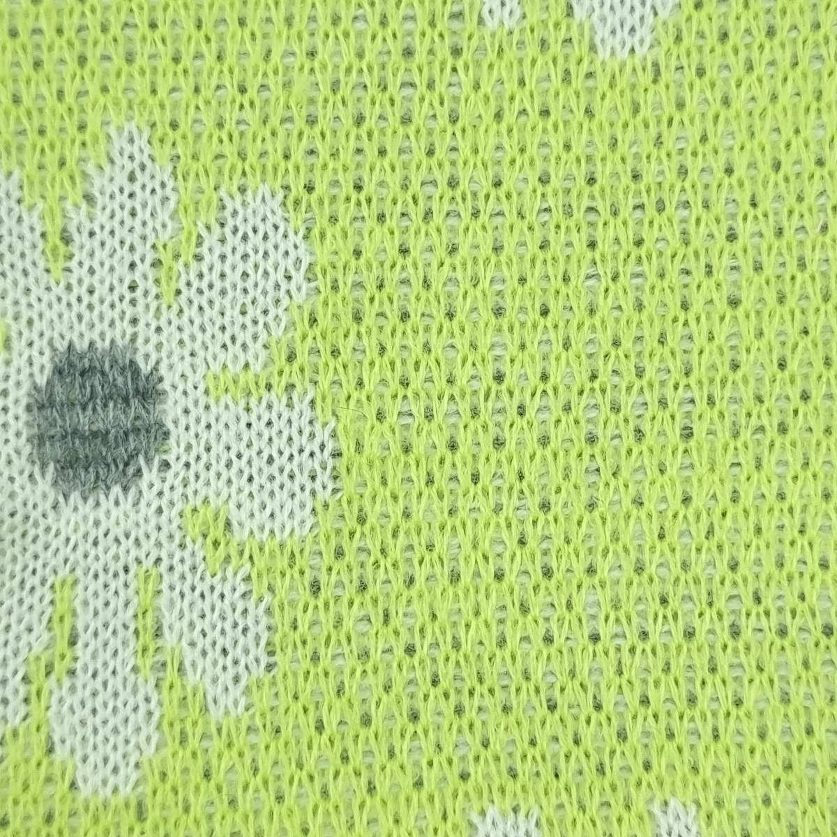 Floral Jacquard Acrylic Knit Fabric - FAB 1525 - 3.Green
