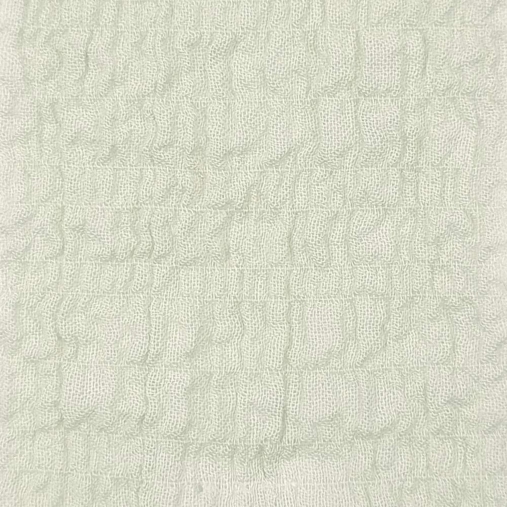 Solid Yoryu Pleated Cotton Spandex Woven Fabric - FAB 1534 - 3.Grey Green