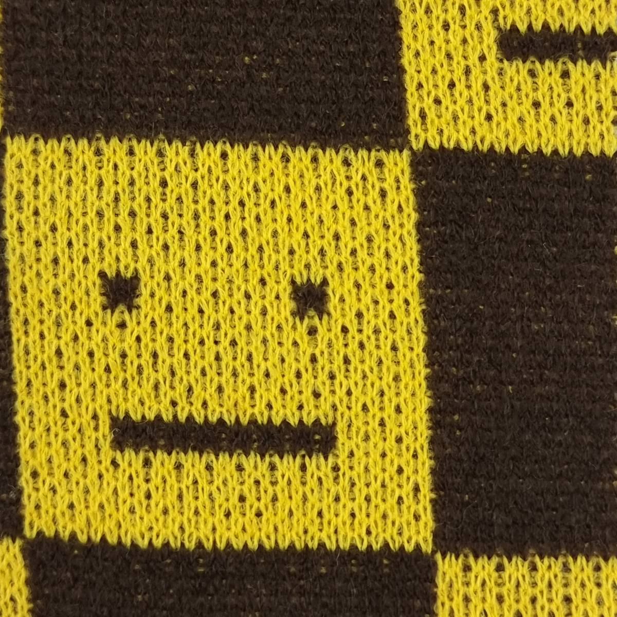 Flanne Jacquard Acrylic Knit Fabric - FAB 1527 - 3.Yellow