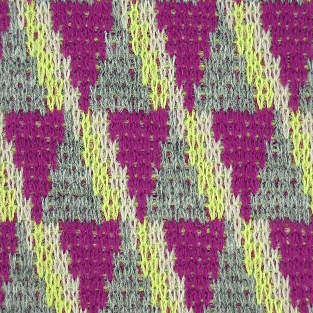 YarnDyed Jacquard Acrylic Knit Fabric - FAB 1518 - 3.Grey