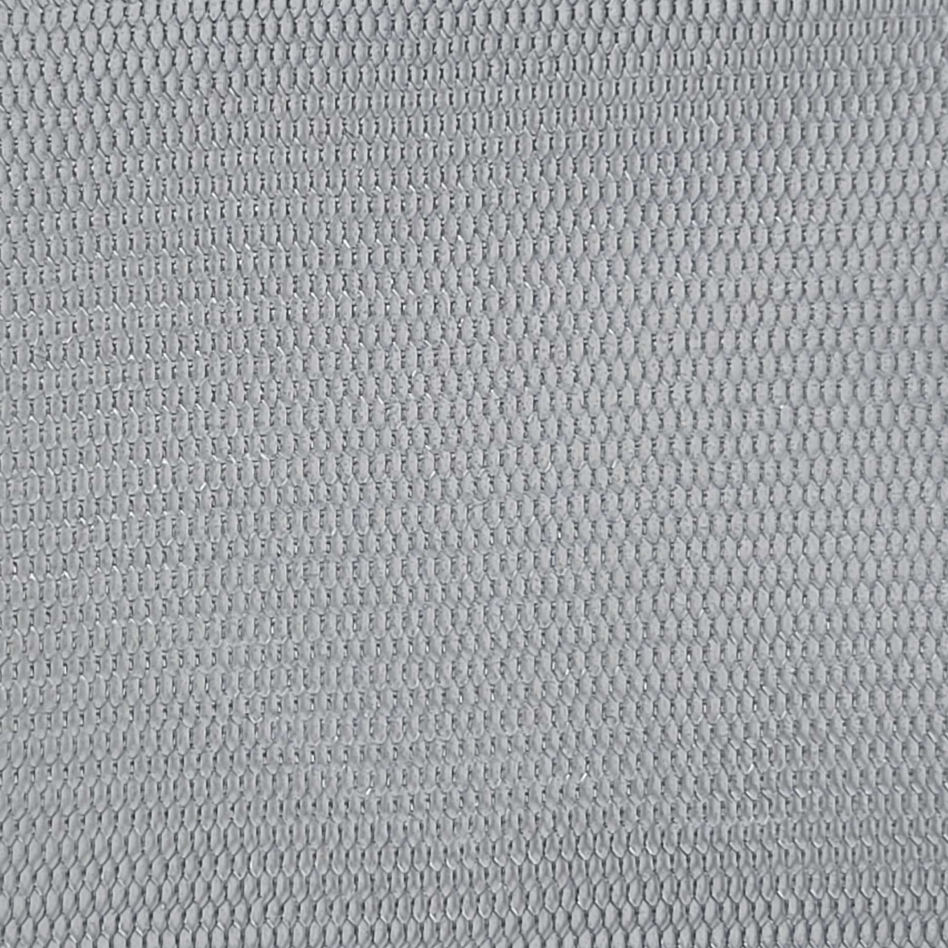Hexagon Hard Poly Mesh Fabric - FAB 1141 - 4.Grey
