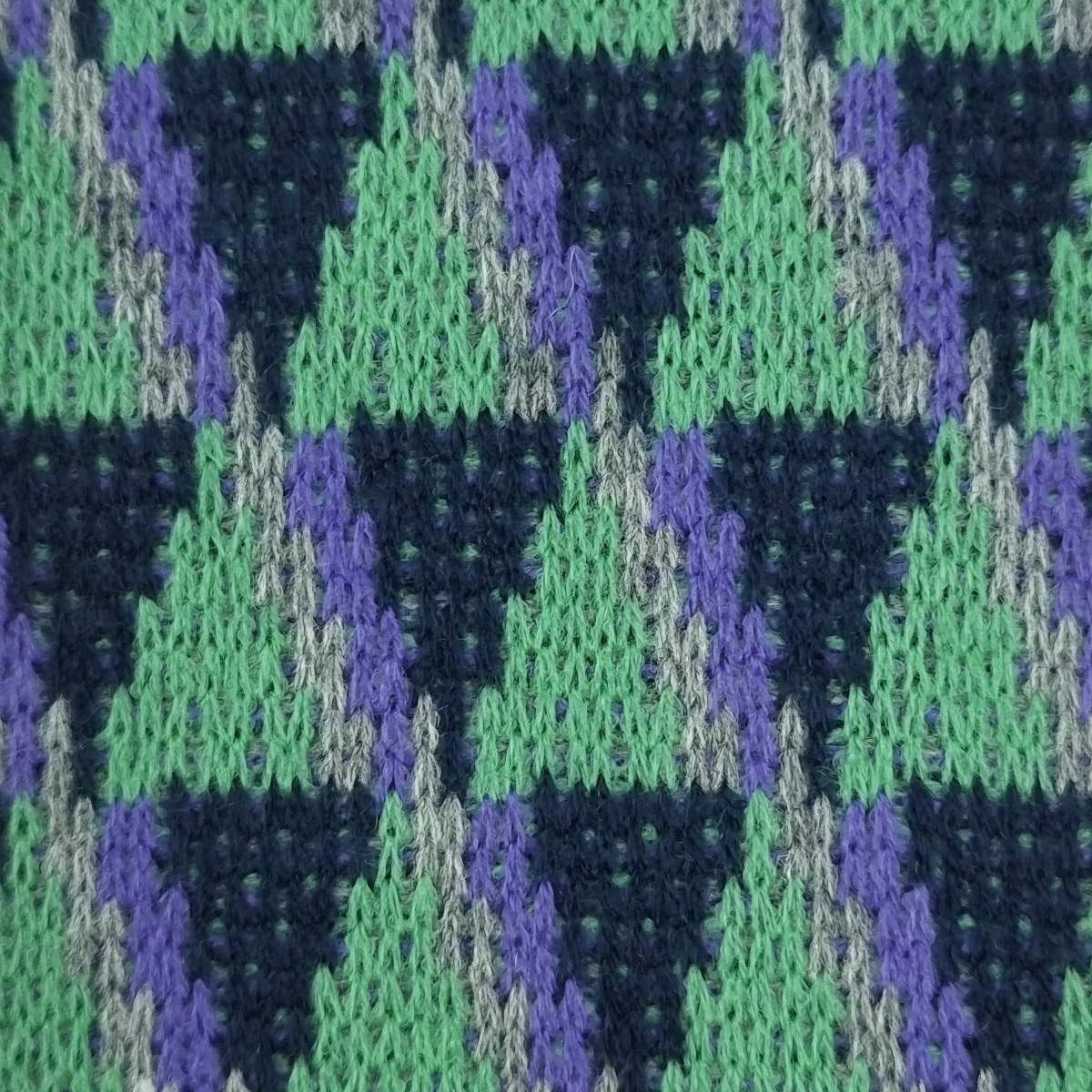 YarnDyed Jacquard Acrylic Knit Fabric - FAB 1518 - 4.Green