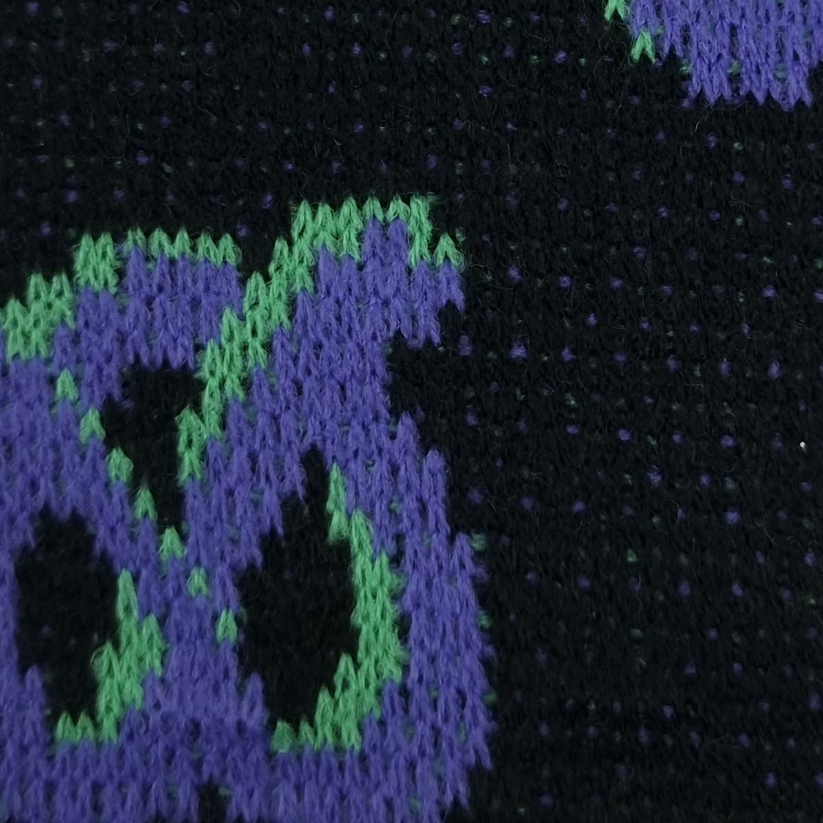 Yarn Dyed Jacquard Acrylic Knit Fabric - FAB 1528 - 4.Black