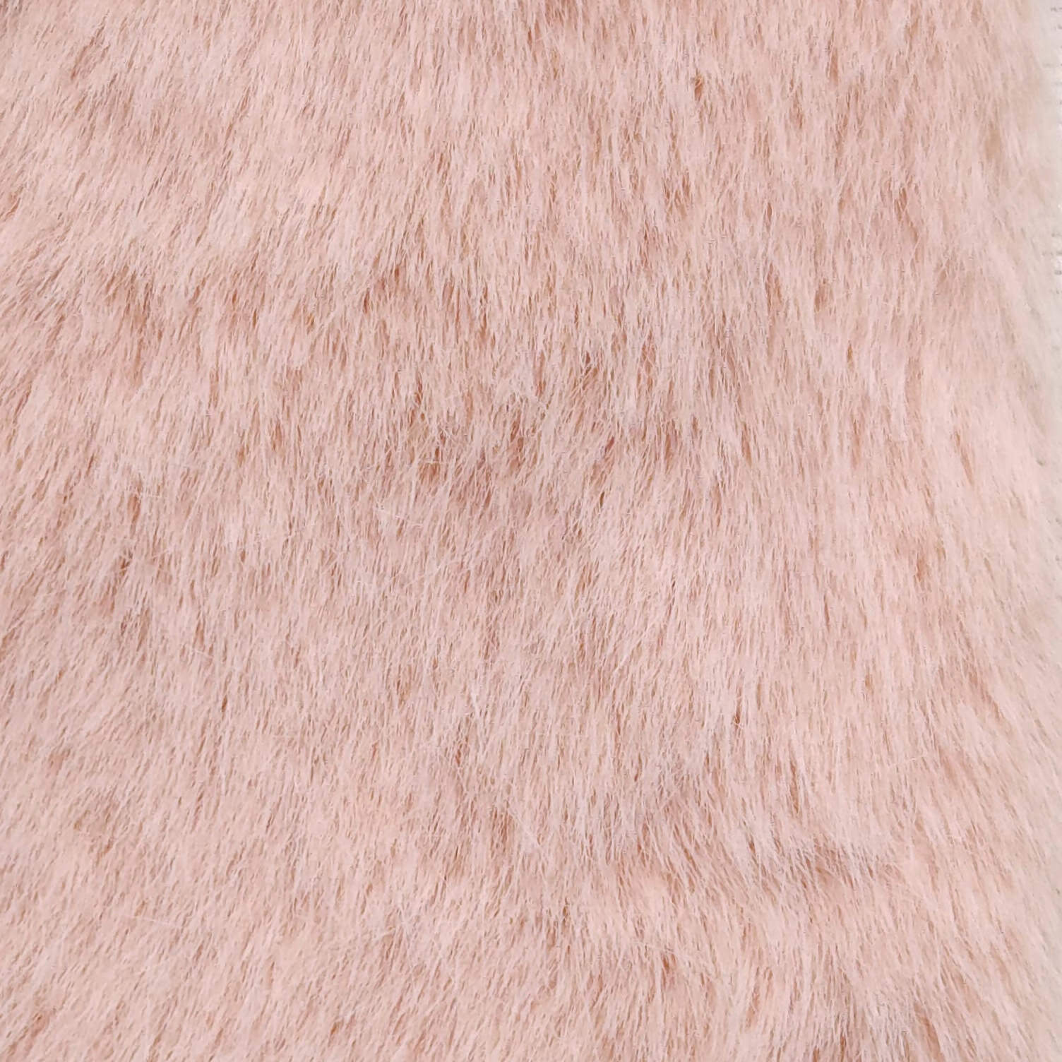 1.White-2.Stark White-3.Dusty Grey-4.Rose-5.Akaroa - Blueming Faux Fur Fabric - FAB 1108