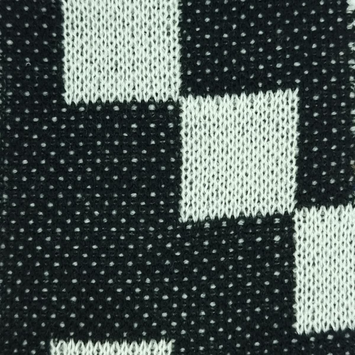 Jacquard YarnDyed Acrylic Knit Fabric - FAB 1521 - 4.Black