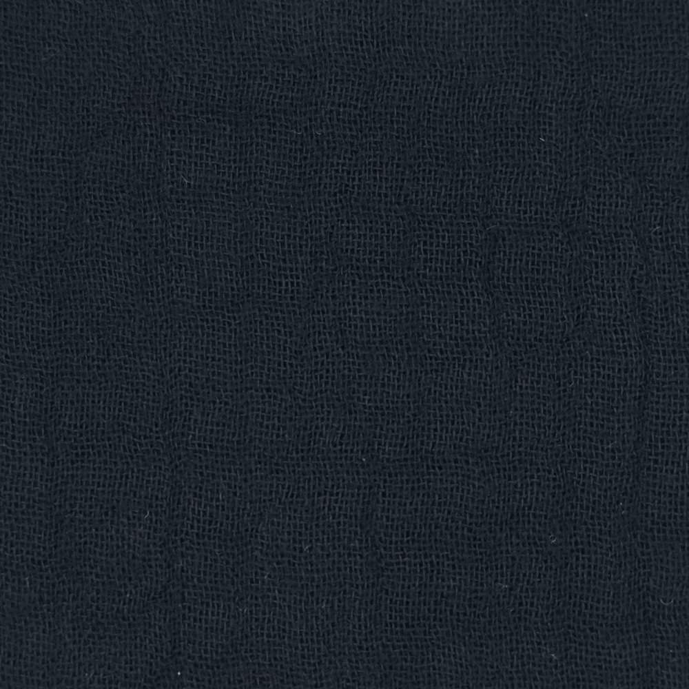 Solid Yoryu Pleated Cotton Woven Fabric - FAB 1532 - 4.Black