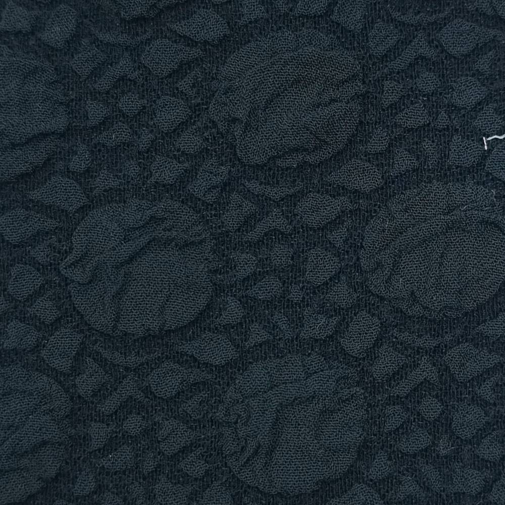 Solid Polka Dot Jacquard Polyester Woven Fabric - FAB 1533 - 6.Black