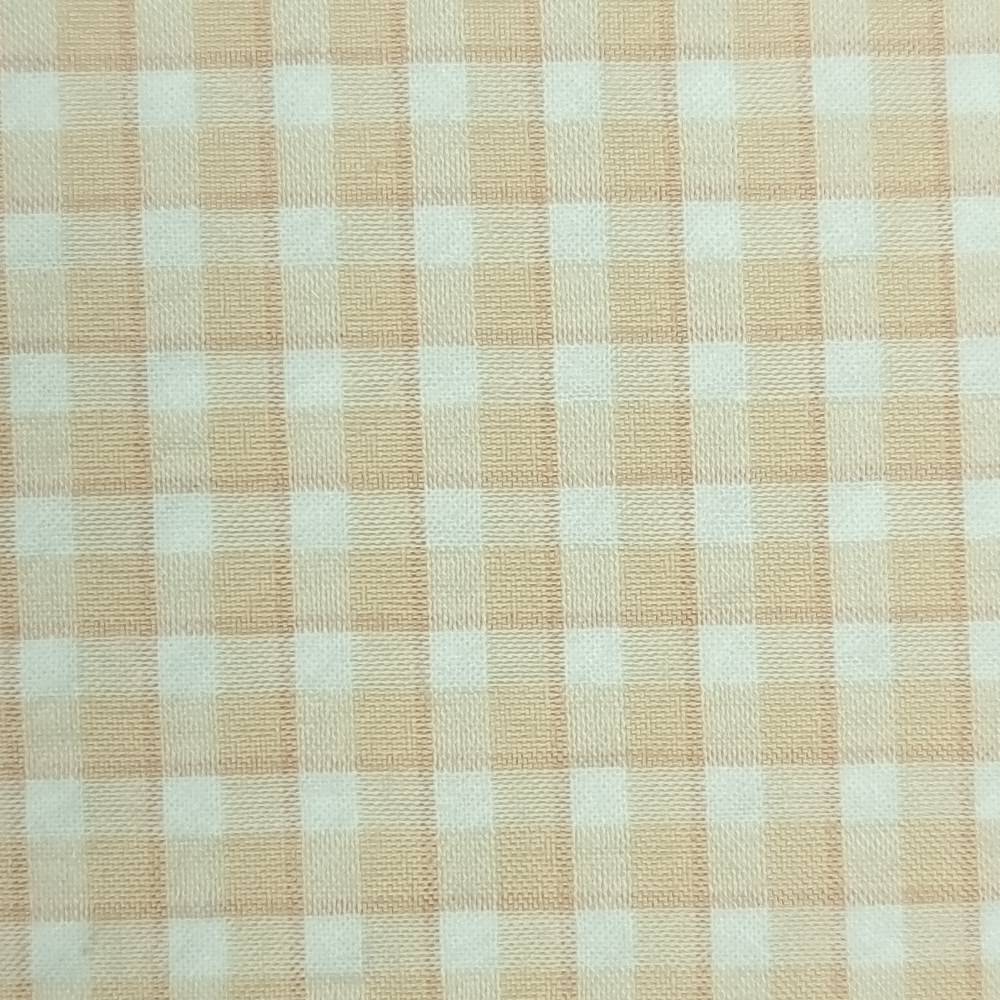 1.Lilac-2.Pink-3.Pink Orange-4.Brown Red-5.Orange - Check Yarn Dyed Cotton Woven Fabric - FAB 1425