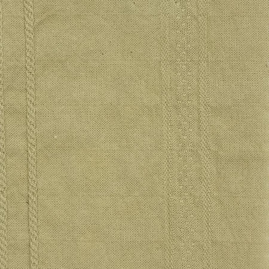 Stripe Jacquard Cotton Spandex Woven Fabric - FAB 1464 - 9.Beige