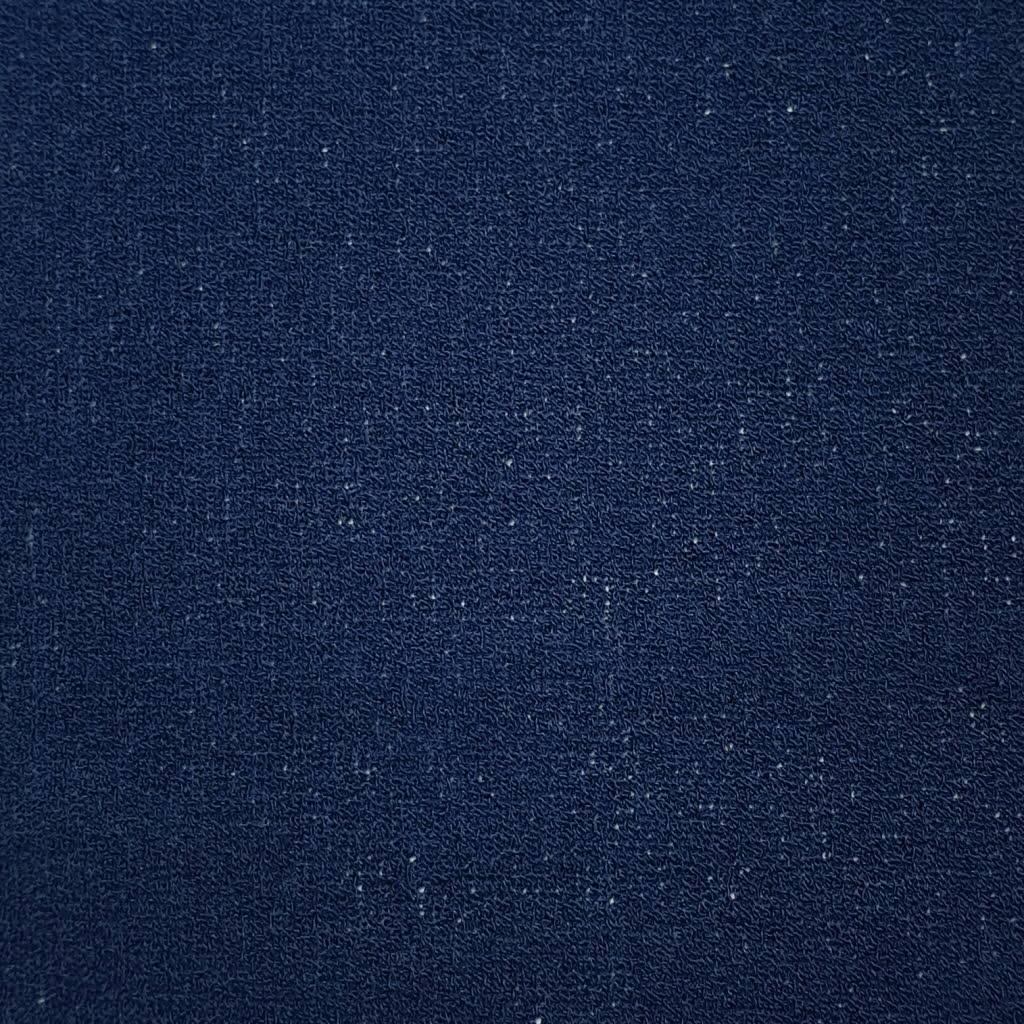 Time Polyester Knit Fabric-Navy