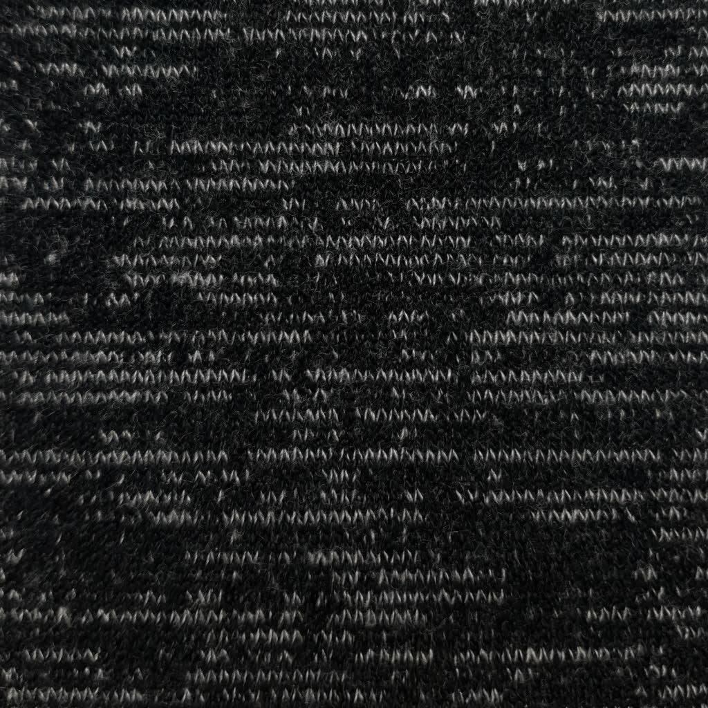 T/R Span Knit Fabric-Mellange Black