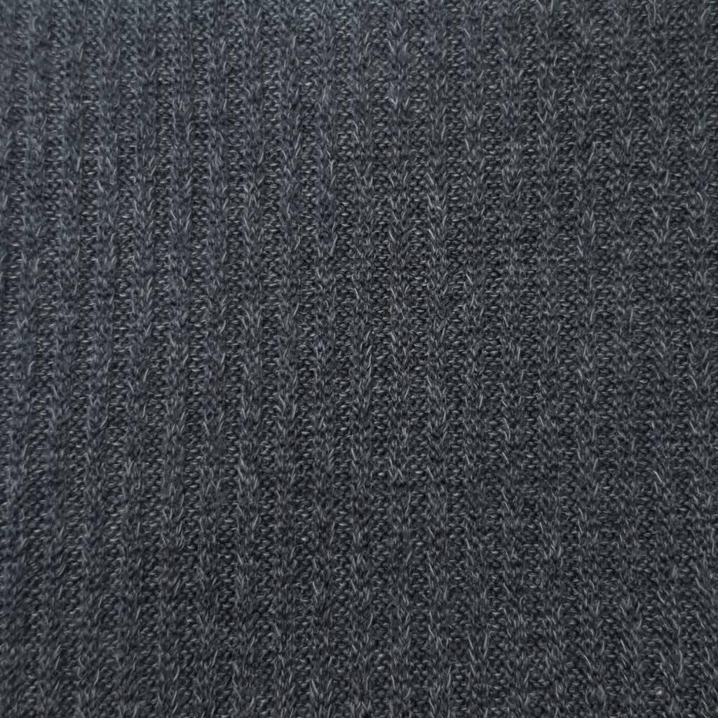 Mir 2x2 Rib Poly Span Knit Fabric - FAB 1020 - 19.Dark Grey