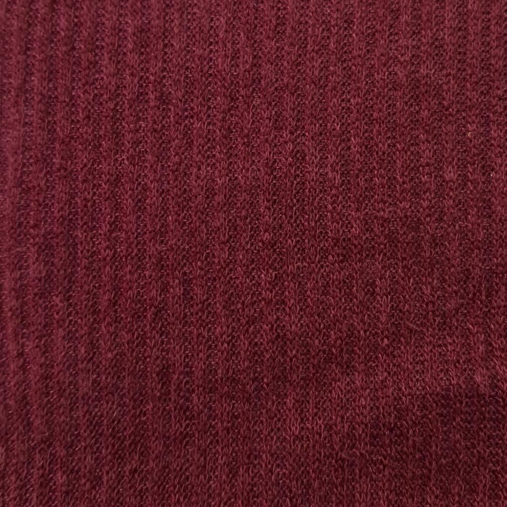 Mir 2x2 Rib Poly Span Knit Fabric - FAB 1020 - 2.Wine