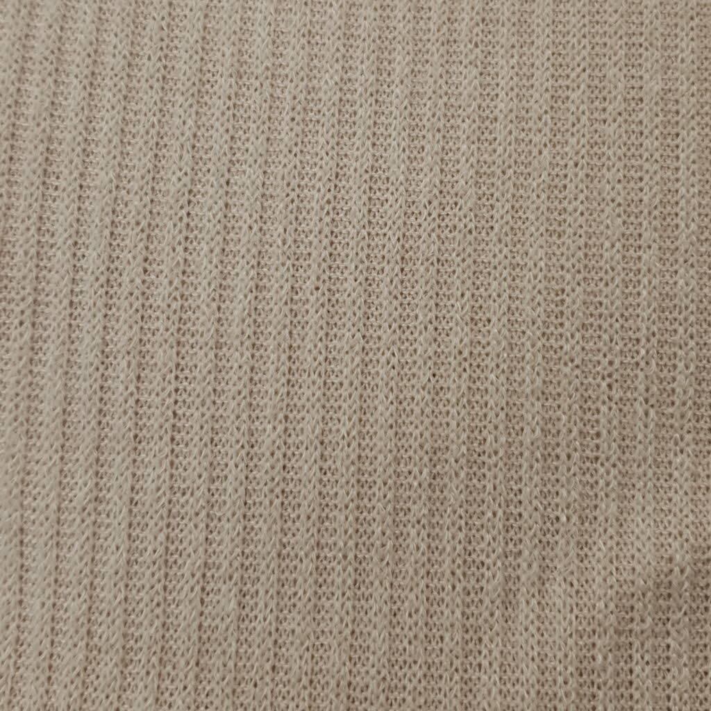 Mir 2x2 Rib Poly Span Knit Fabric - FAB 1020 - 3.Light Beige
