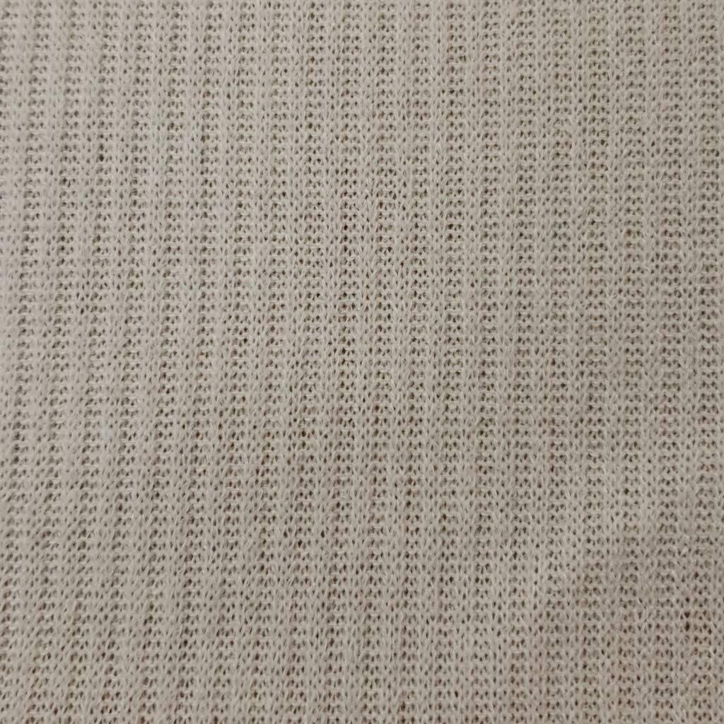 Mir 2x2 Rib Poly Span Knit Fabric - FAB 1020 - 5.White Ivory